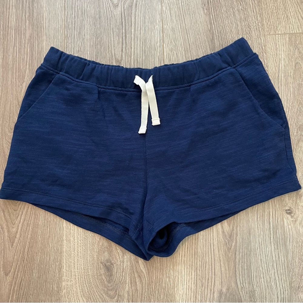 J Crew Cotton Terry Shorts Antique Navy Size Medium NEW